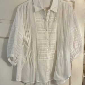 Sundance white button down